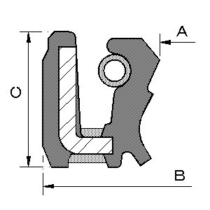 SIMRIT Nitrile Rubber High Pressure Skeleton Oil Seal