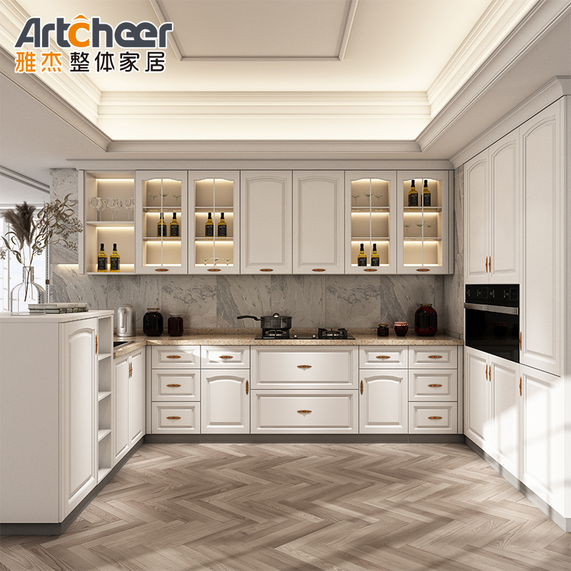 High Durability Pure White / Blue Shaker Style Kitchen Cabinets Manufactured By Vietnam