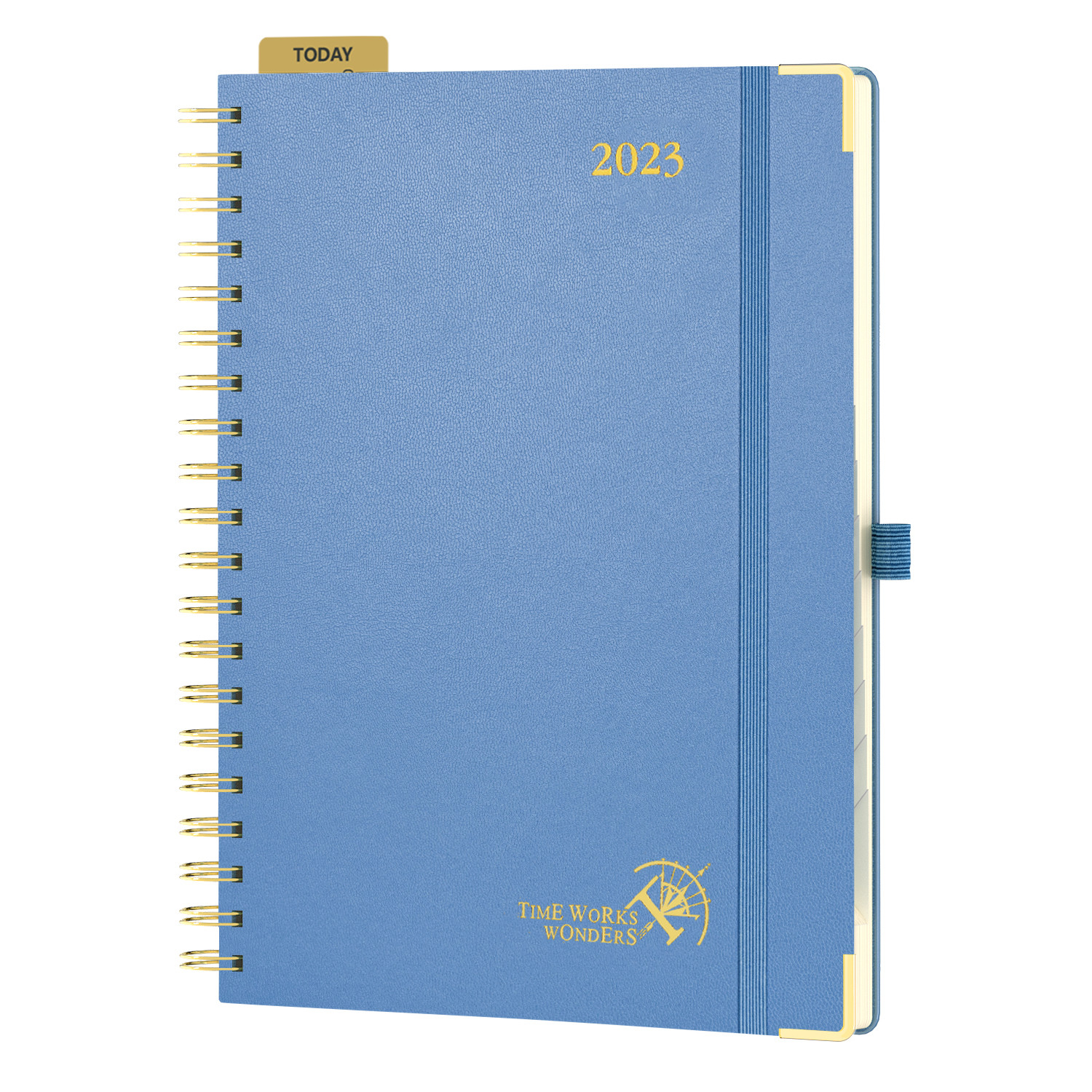Hardcover Spiral 2023 Weekly Planner 6.5"x8.5" Daily Weekly Schedule Light Green