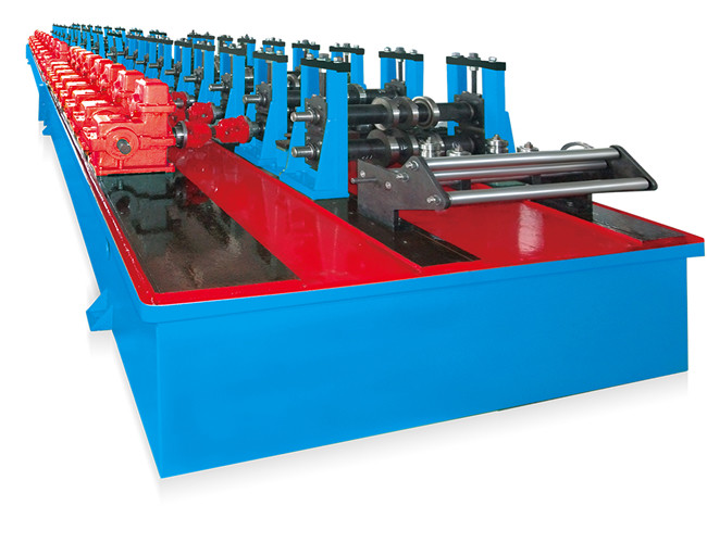 Galvanized Coil / Carbon Steel Upright Rack Roll Forming Machine for 1.5-2.5MM Thickness