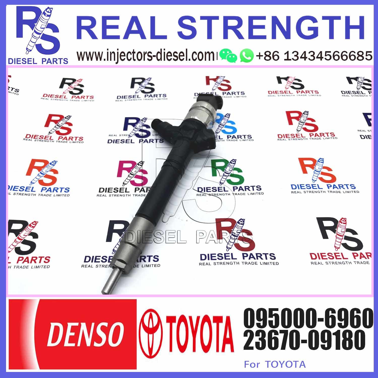 Injector Nozzle 23670-0R030 23670-09240 Injector For Toyota 1AD-FTV Common Rail Injector 095000-6410 095000-6960