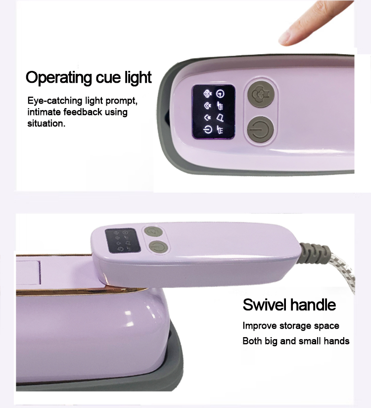 Auto-shut off 10 minutes 2 in 1 Mini Steam Hanging Ironing Machine for Home and Travel