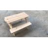 Buy cheap wooden table set, children table set(1 table+2 bench) from wholesalers