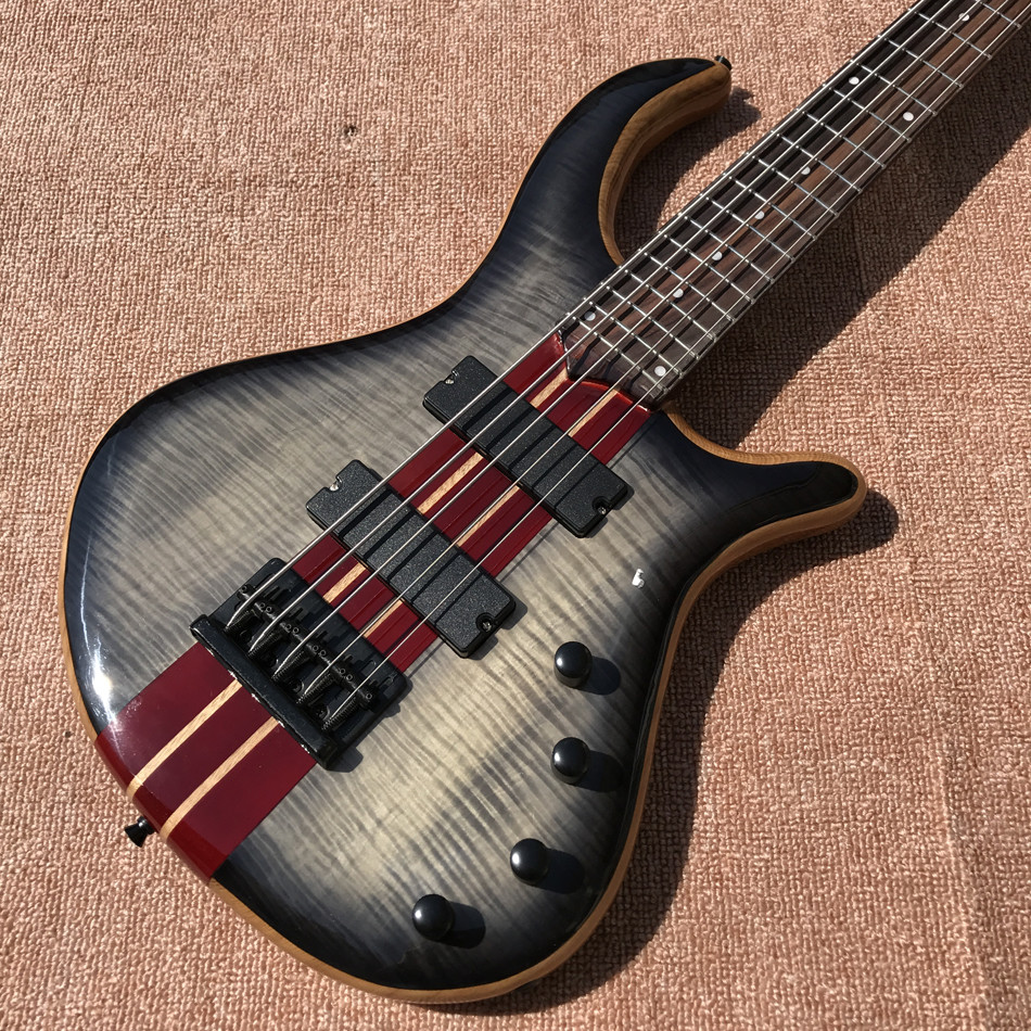 2017 new style high quality custom 5 string bass guitar, Rosewood fingerboard, free shipping