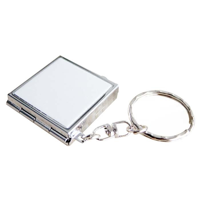 Blank Sublimation Keychain Mirror compact mirrors for sublimation printing