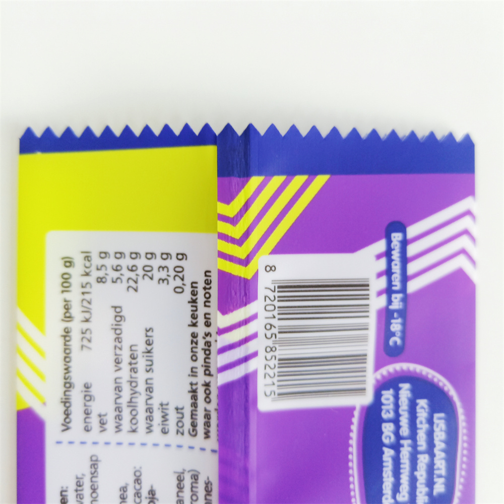 New Wholesale Factory Food Grade Plastic Snack Cheese Ice Lolly Bag Back Seal Heat Seal Custom Kids Snack Packaging Pouch