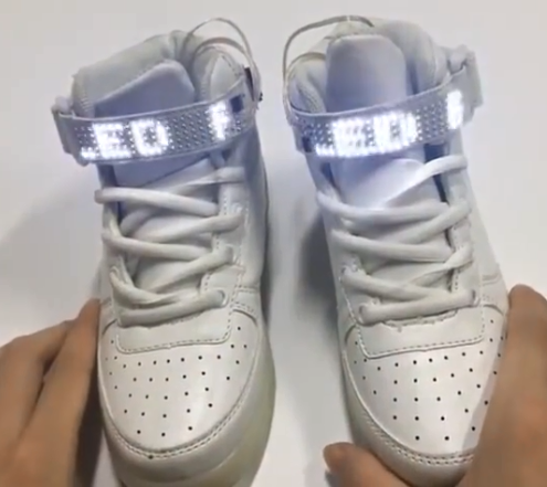 led message shoes,led text shoes,led words shoes,message shoes,text shoes,words shoes,text display shoes,words displaying shoes,message displaying shoes,led photo shoes,photo displaying shoes,message screen shoes,photo screen shoes,words screen shoes,text screen shoes,led screen shoes
