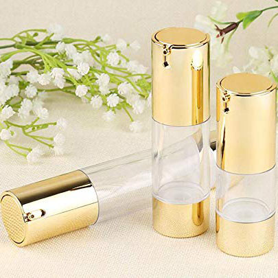 Plastic AS 50ml 30ml 15ml Airless Pump Bottles For Cosmetics