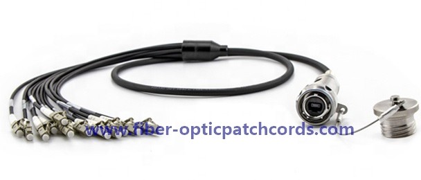Military 5G Base Station RRU BBU CPRI Cable 4 Fiber Count J599 to J599 Waterproof Connector