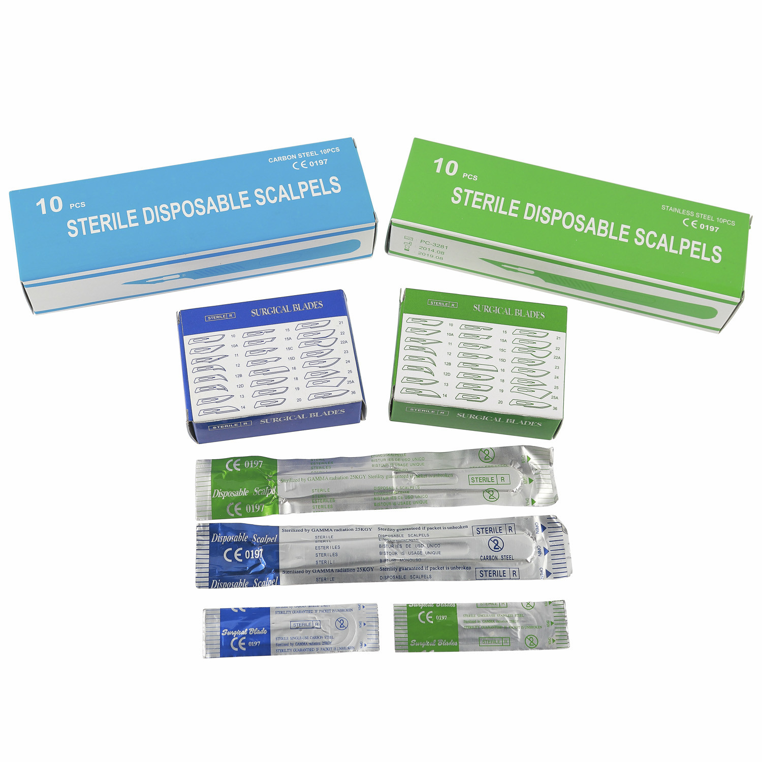 Medical Disposable Supplies Hojas De Bisturies 10 Surgical Scalpel Blade