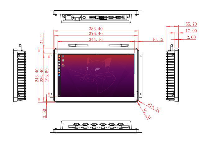 15.6-Inch Linux Touch Screen for Retail Systems and Interactive Kiosks