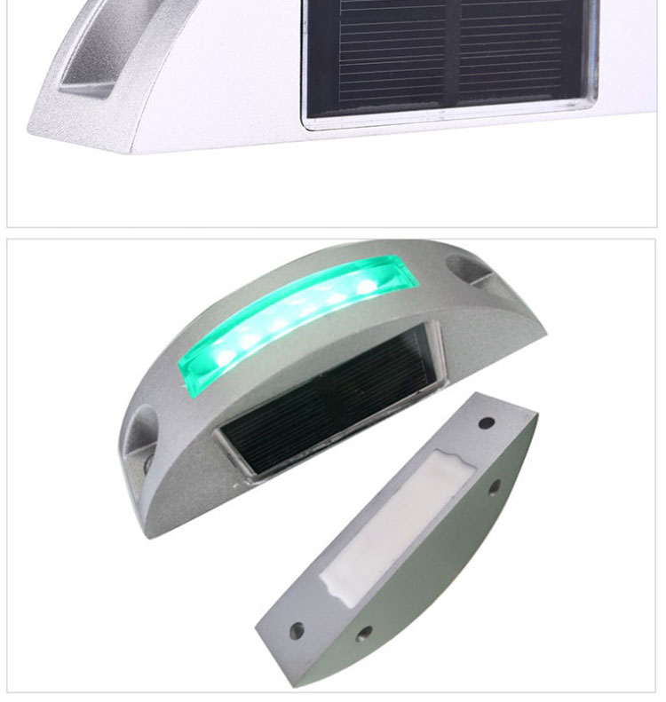 Solar Aluminum Reflective Semicircle Road Stud for Increased Road Safety Measures