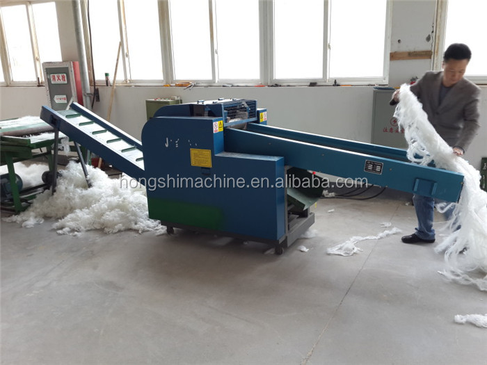 industrial high efficiency automatic waste rags cutting machine