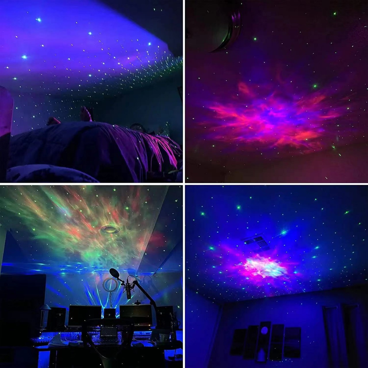 Brown Star Sky LED Light With Switch Control And Adjustable Brightness