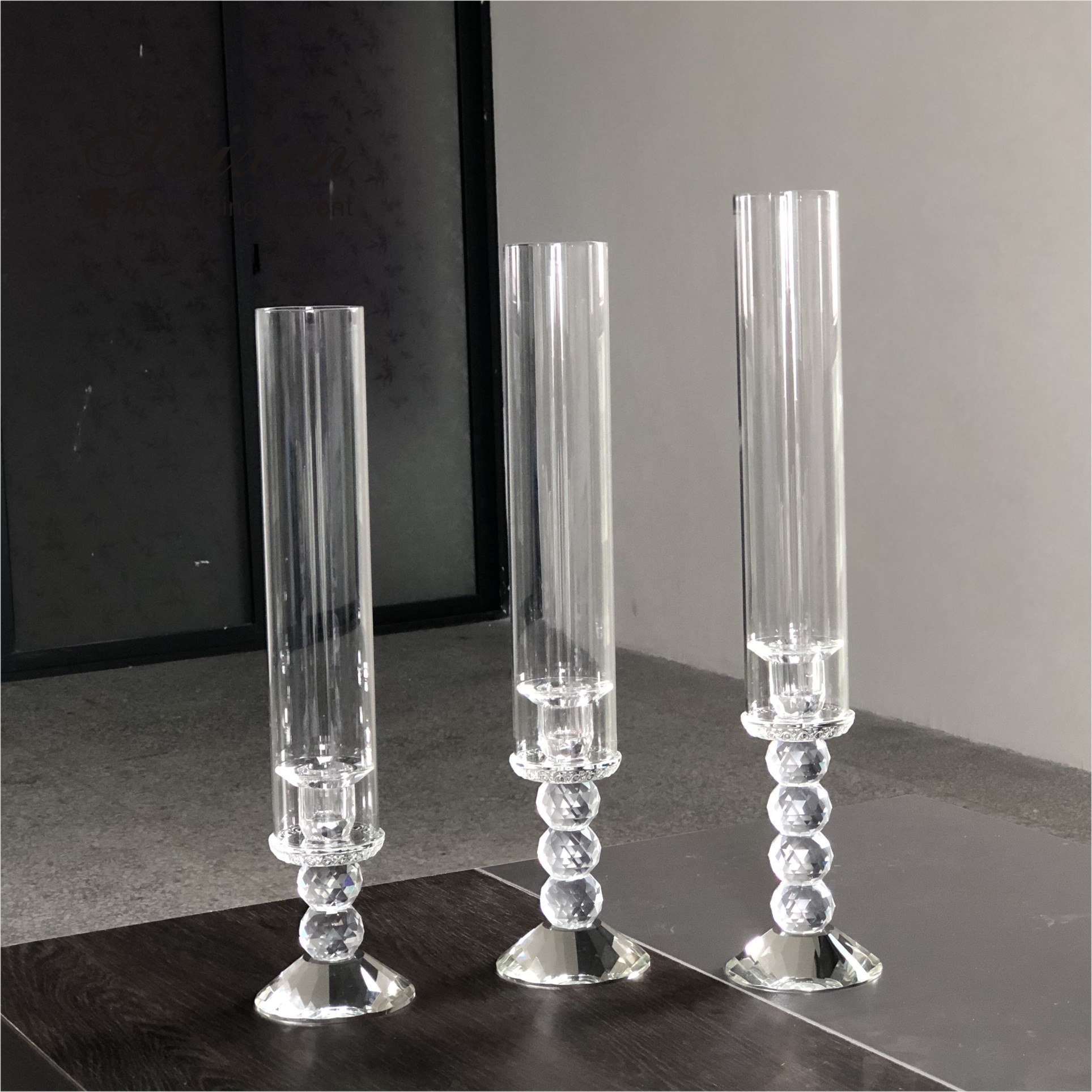ZT-101W Luxury Wedding Party 9 Arms Candlestick Holders For Wedding Supplies
