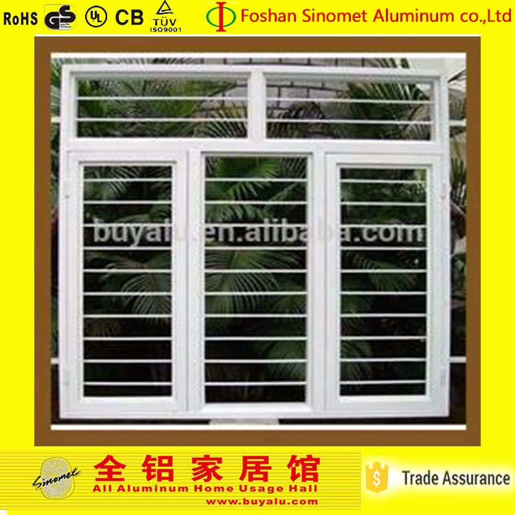 Horizontal Aluminum Alloy Window Customized Aluminum Shutter Window