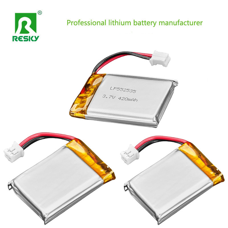 Solar Lithium Cell 801735 3.7v 400mAh Rechargeable Lithium Ion Polymer Battery