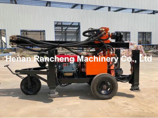 150m Drill Depth Borehole Water Well Drilling Rig Machine 32HP 100 - 219mm Diameter