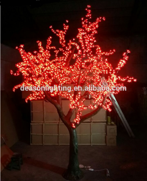 montaje de luz del arbol del led