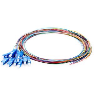 Lightweight Single Mode Fiber Pigtails , OEM 12 Fibers Sc Apc Pigtail