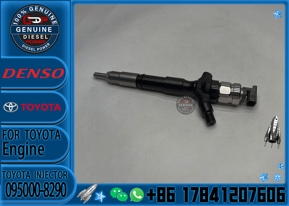 Common Rail System 1kd Fuel Injector 095000-8290 23670-0l050 OEM For Toyota KUN26 Hilux D4D Fuel Injector Nozzle