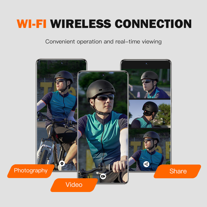 Integrated Functional Safety Helmet Camera with GPS -30.C to 70.C