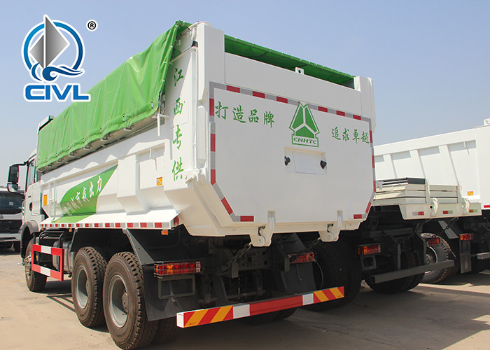 SINOTRUK Heavy Duty Dump Truck 371HP 6x4 Drive Wheel , Loading 35-40t