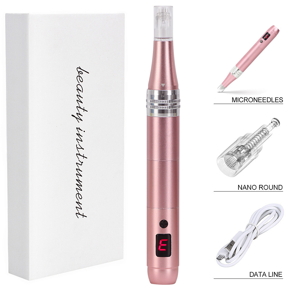 Professional Microneedling Pen - Wireless Derma Auto Pen - Best Skin Care Tool Kit for Face and Body