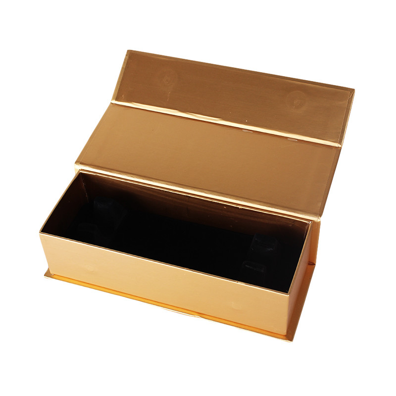 Gold Clamshell 800g Luxury Rigid Box Packaging Hard Gift Box With Magnetic Closure Lid