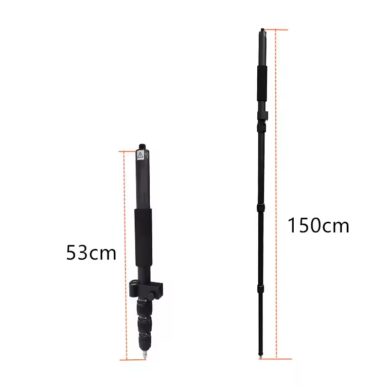 1.5M 1.8M Telescopic Centering Pole Portable RTK GPS Surveying Rod Aluminum Alloy Light Weight 1PCS