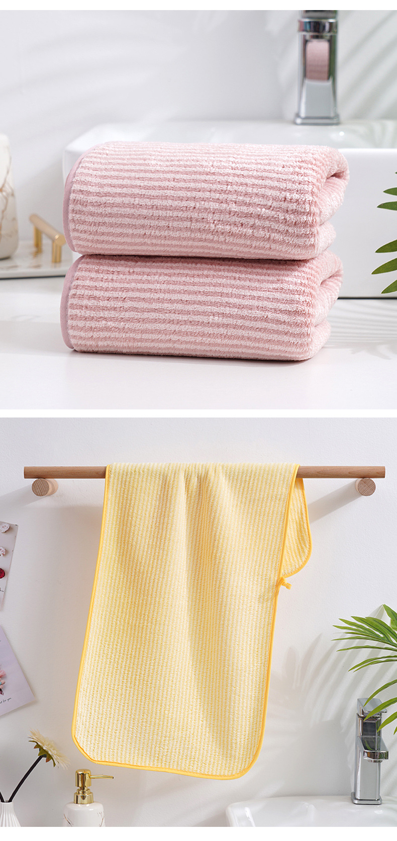 35x75cm Soft Microfiber Hand Towels for Bathroom and Spa Rectangle Shape Absorbent