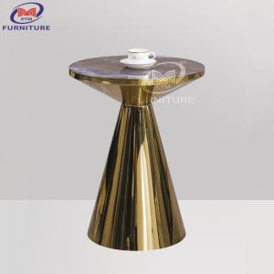 Buy cheap Minimalist Marble Desktop Stainless Steel Tables For Living Dining Room product