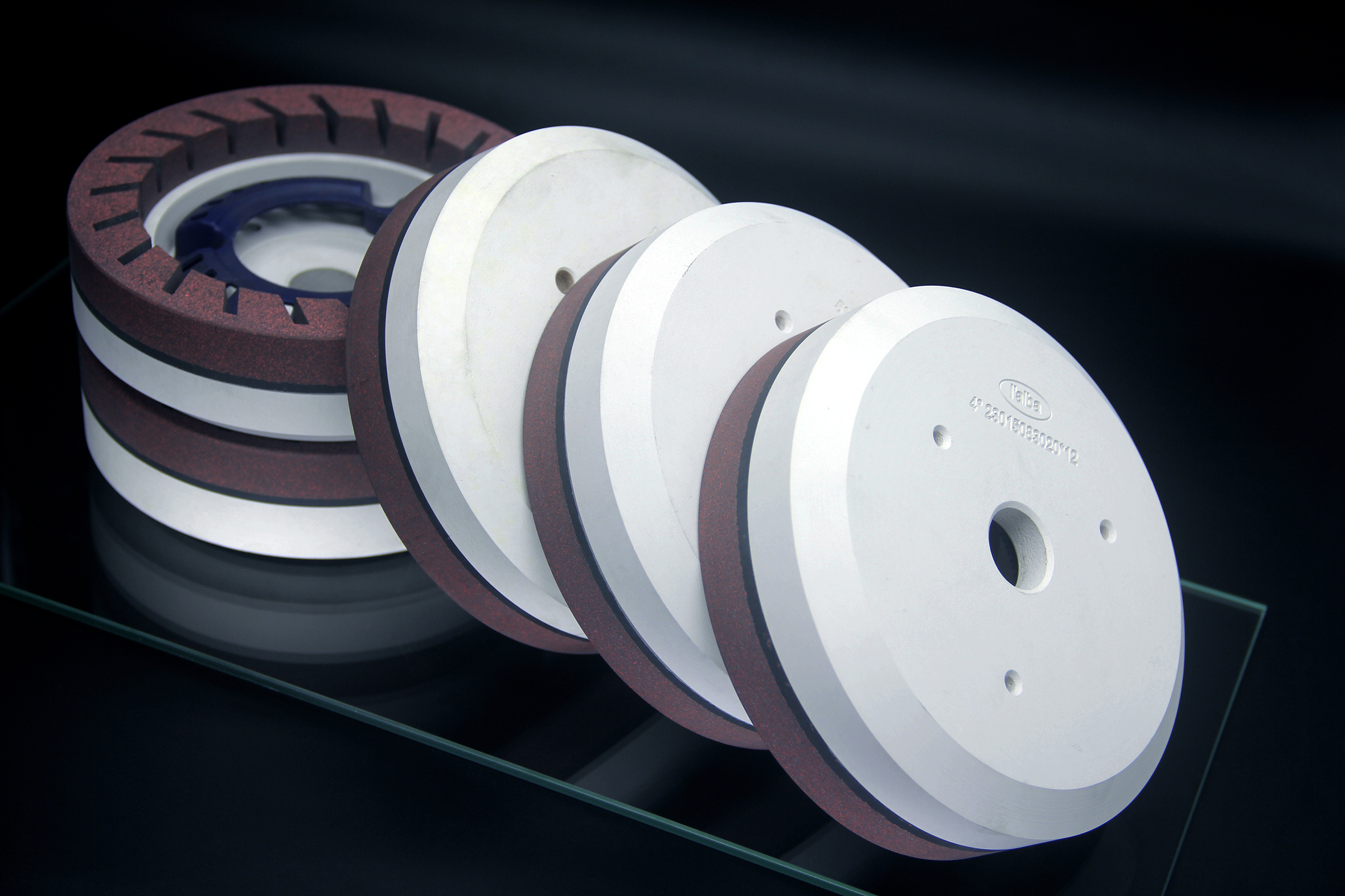 Pencil edge diamond bond grinding wheel for glass disc