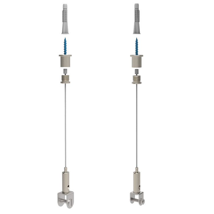 Fork Cable Gripper With Mounting Brackets Components For Sound Absorbing Ceiling Panels