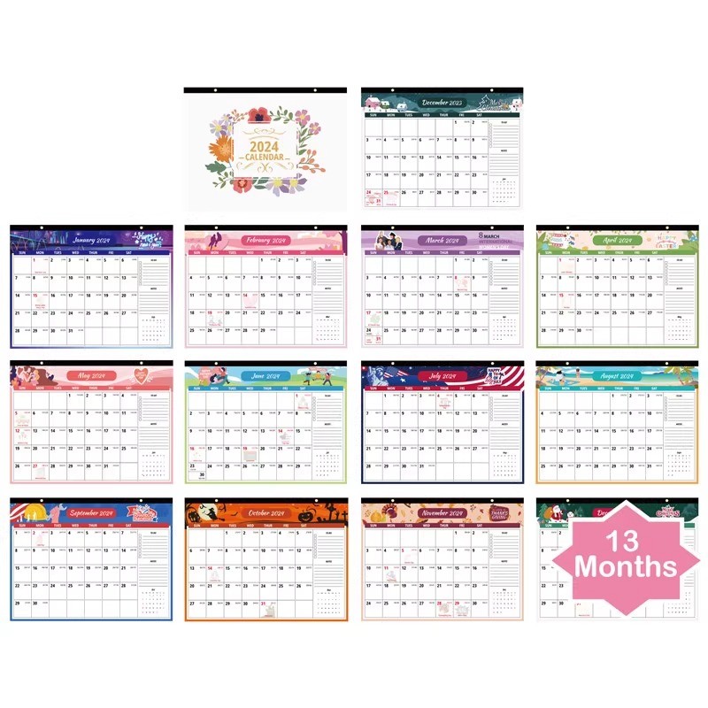 Holiday/Seasonal Theme Custom Wall Calendars 1 Calendar for Corporate Gifts