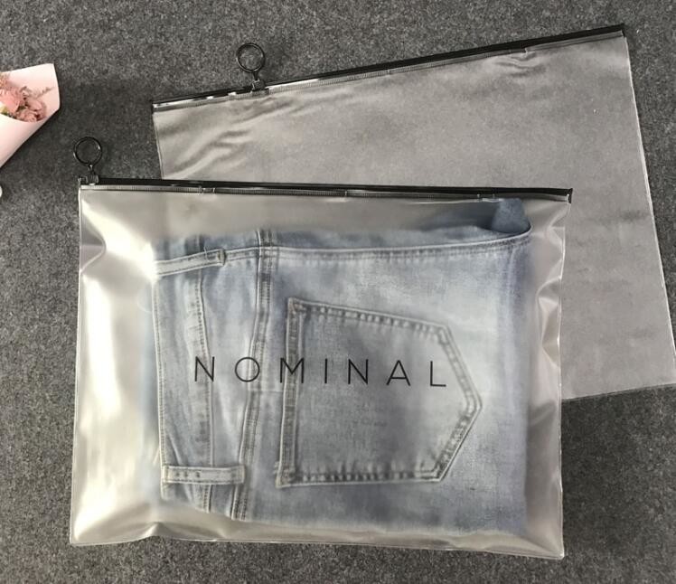 Matte CPE Swimwear Clothes Package Slider Zipper Wet Bag,Eco-Friendly Transparent Swimwear Packaging