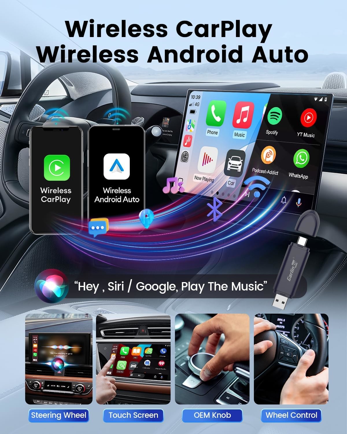 CPC200-Mini SE Pro Android Auto Apple Wireless Adapter Carplay Usb Dongle For Benz Mazda Audi VW Kia Volvo