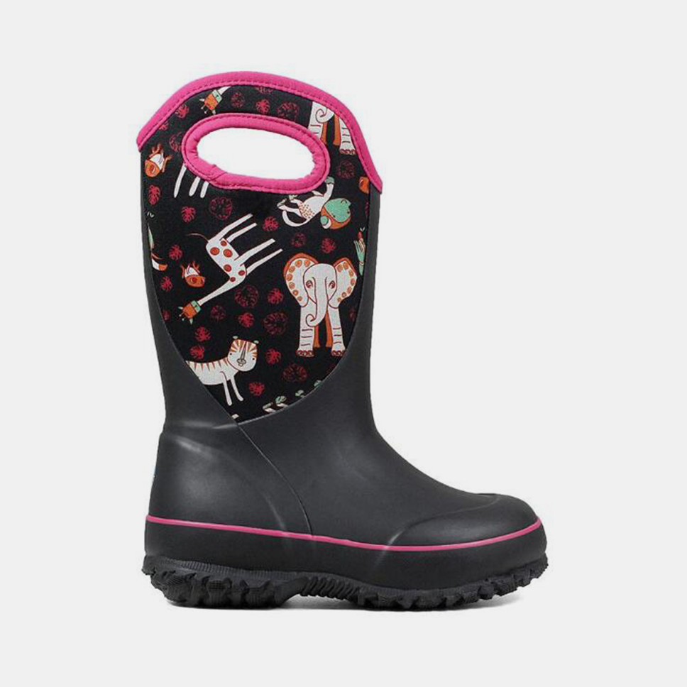Winter Animals Printed Neoprene Waterproof Rain Boots Durable