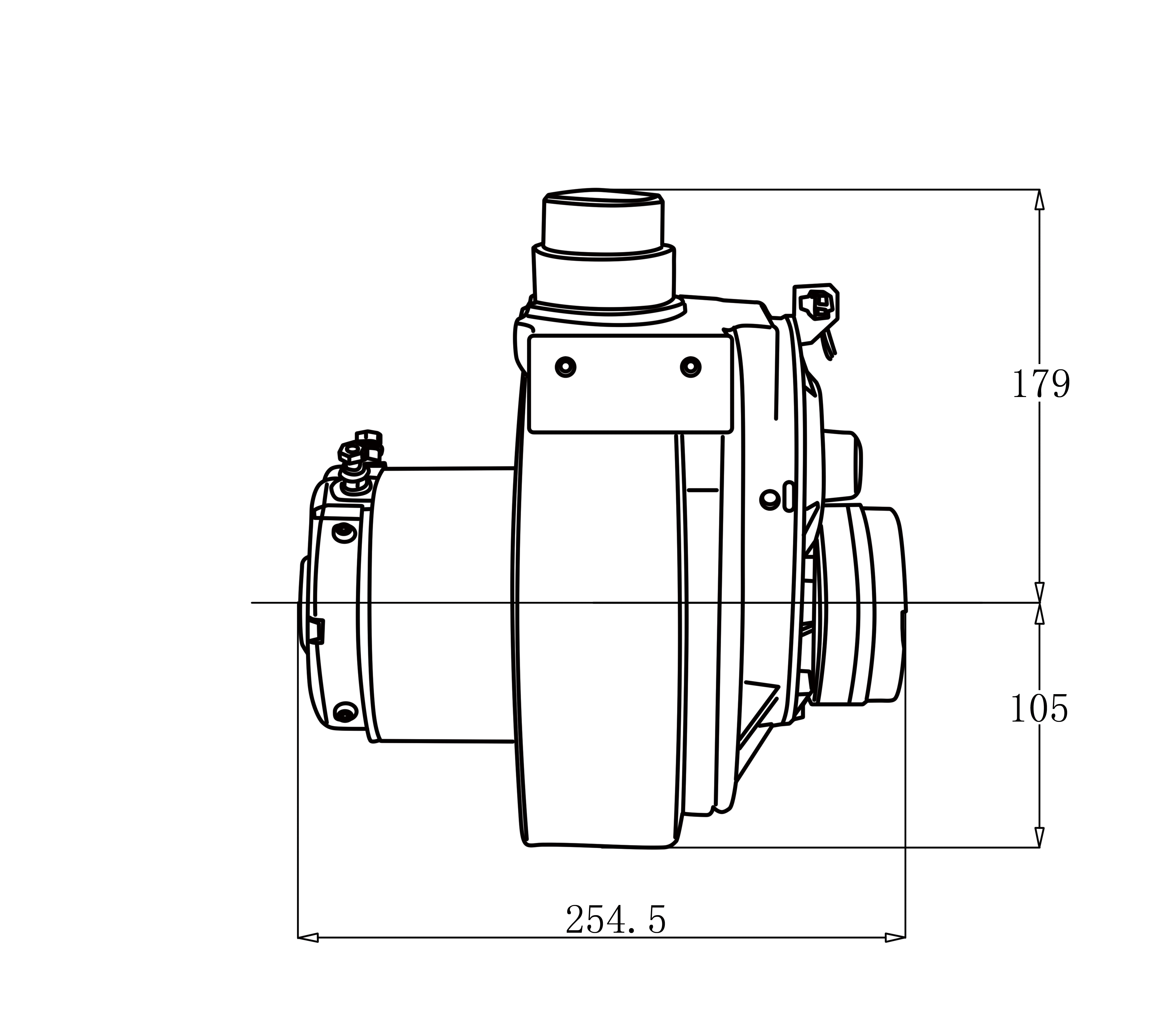 24V DC forklift drive assembly DC motor system drive wheels with high quality KAD65-DCY