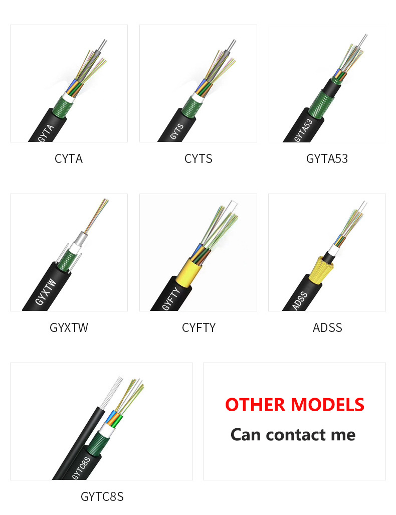 2-288 Core GYTA Outdoor Duct Coaxial Direct Burial Fiber Optic Cable for SM MM Communication