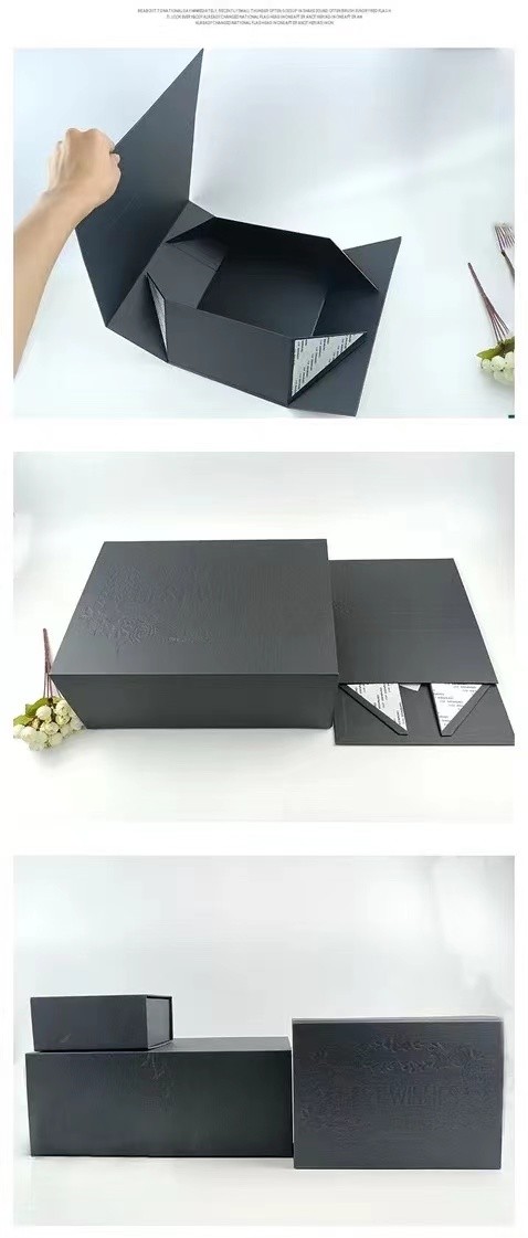 Foldable Multiple Size Cardboard Gift Packaging Box With Magnetic Closure