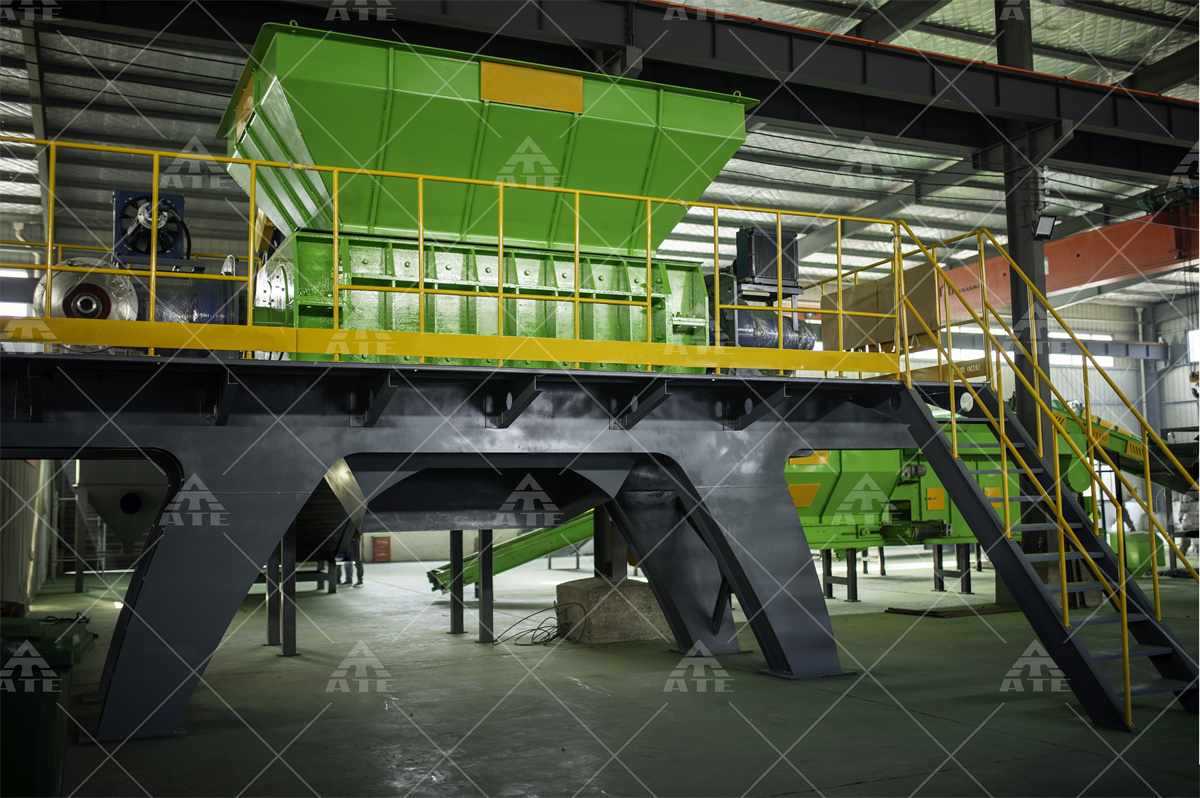 Waste Car Shell Shredder Double Shaft Metal Shredder CE ISO TUV Approval