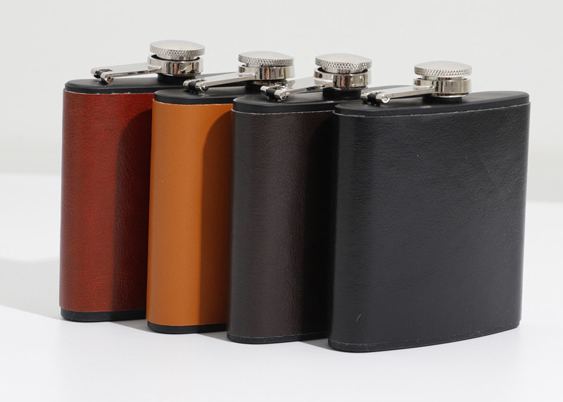 Leather Kitchen Household Items 6 Oz Portable And Skin Stick Wine Pot