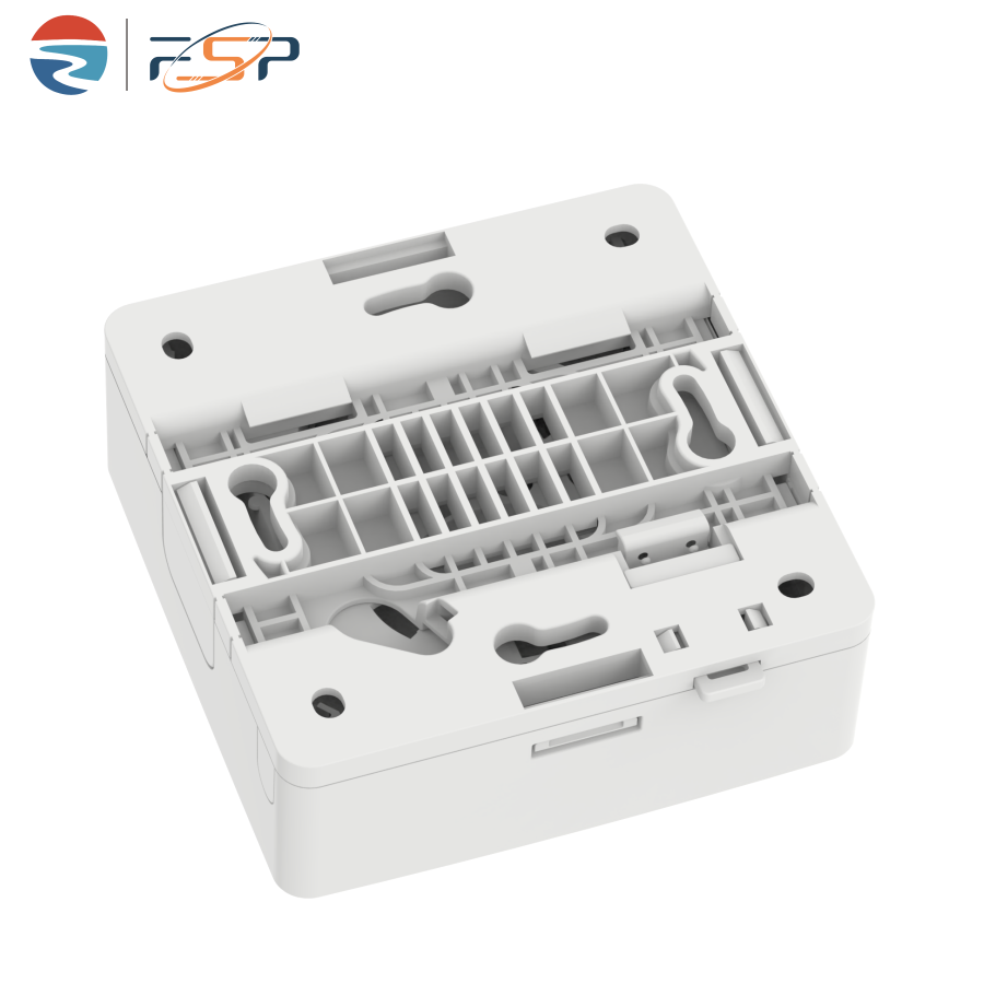 Indoor FTTX 4 Cores Plastic Fiber Optic Faceplate Socket Panel with SC Connector Type