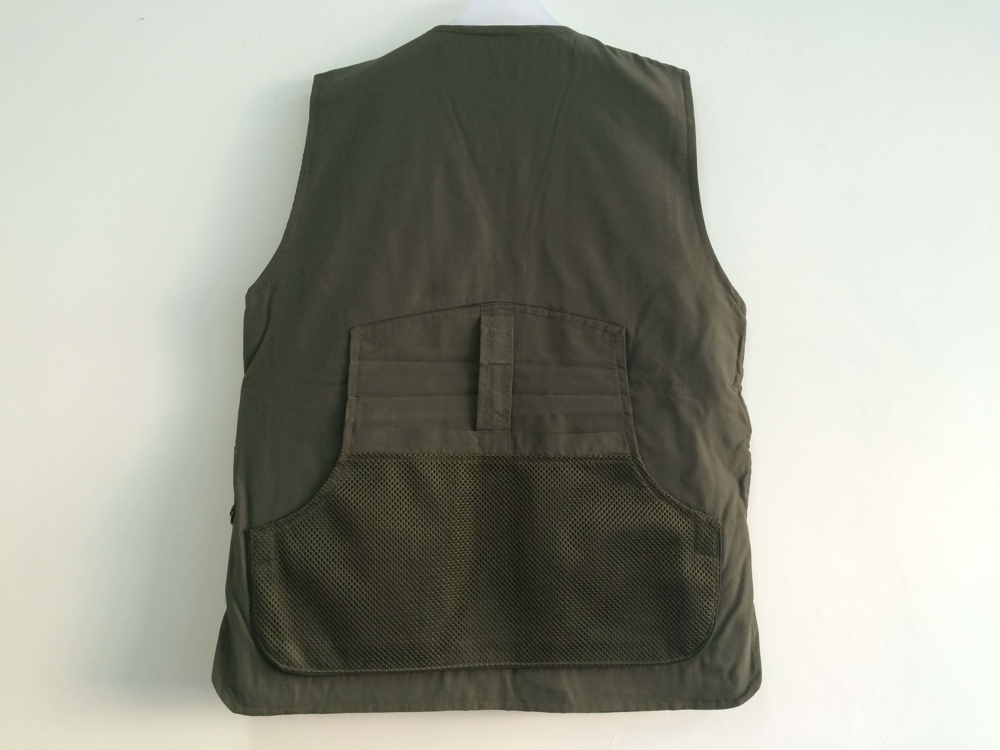 Hunting vest in taslan fabric, S-3XL, olive, green color, water proof