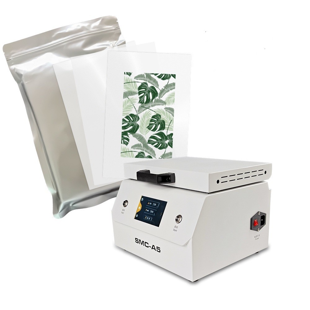 Colored A5 Desktop Mini 3D Sublimation Machine SMC A5 For Sublimation Coated Phone Cases Printing