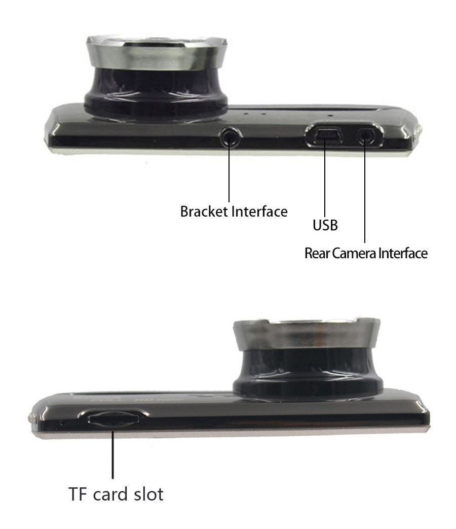 ODM 1080P Wide Angle Dash Cam Security Camera With Rechargeable Battery
