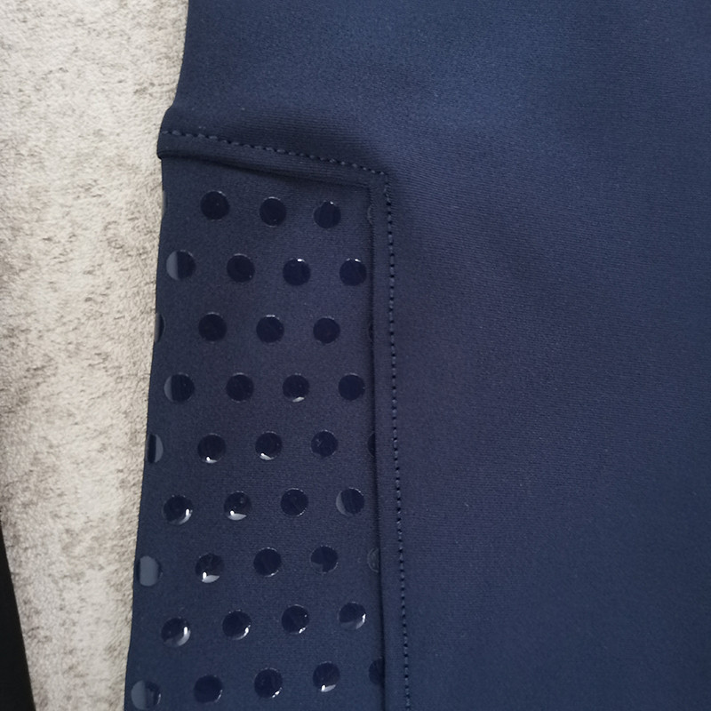 Womens Horse Riding Pants Navy Blue Front Pocket Full Seat Silicone Grip Breeches
