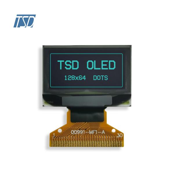 0.96 Inch OLED Display Modules , Oled Display 128x64 30pins SH1106G SPI