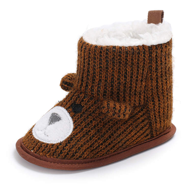 New designed warm cotton Cute Cartoon animation 0-18 months infant baby boots